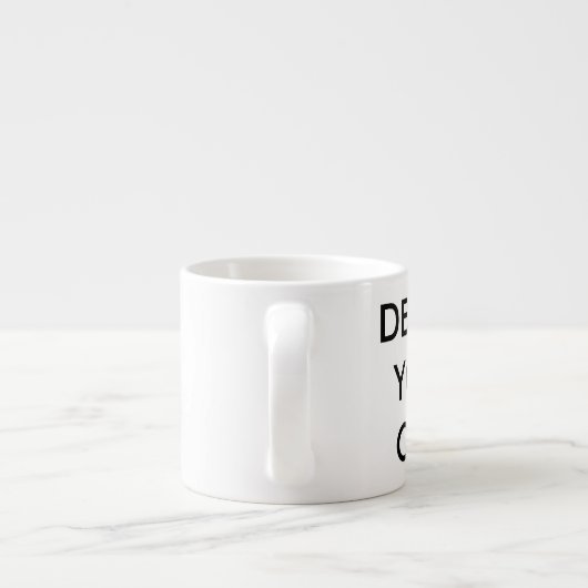 Ontwerp uw eigen, aangepaste, speciale Espresso Cu Espresso Kop (Achterkant)