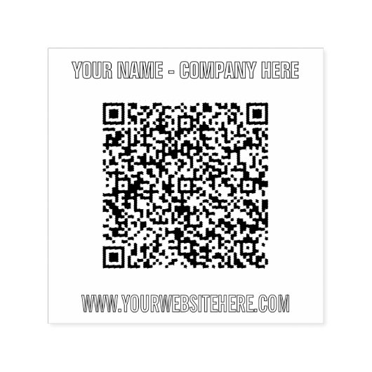 Ontwerp uw eigen aangepaste tekst QR code stempel  (Design)