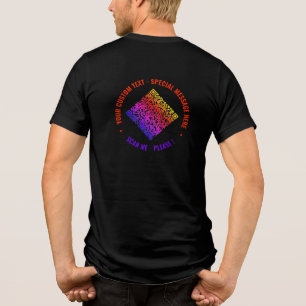 Ontwerp uw eigen aangepaste tekstkleur Grappige QR Tri-Blend Shirt