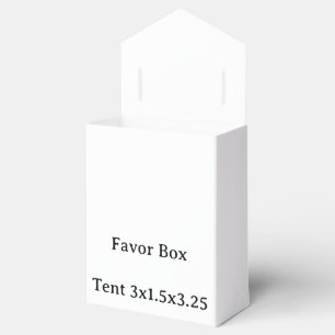 Ontwerp uw eigen aangepaste Tent 3x1.5x3.25 Bedankdoosjes