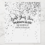 Ontwerp uw eigen aangepaste wijn etiket (Enkel label)