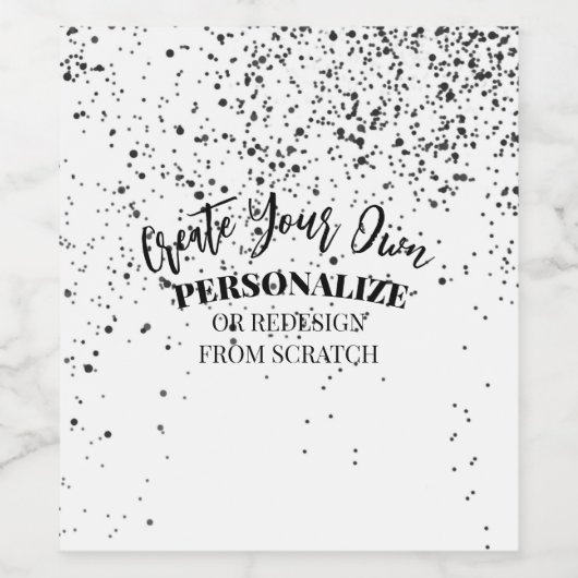 Ontwerp uw eigen aangepaste wijn etiket (Enkel label)