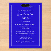 Ontwerp uw eigen acryl Afstuderen uitnodiging Acryl Uitnodigingen (Voorkant)