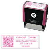Ontwerp uw eigen adres QR code stempel voorbeeld (In situ)