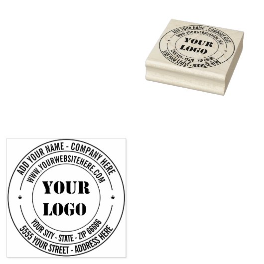 Ontwerp uw eigen adres rubber stempel sjabloon (Gestempeld)