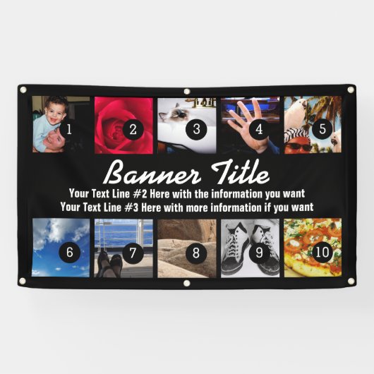 Ontwerp uw eigen banner tien Afbeeldingen met eenv (Horizontaal)