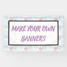 Ontwerp uw eigen banners voor BABY SHOWER ETC