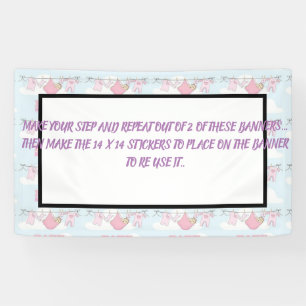 Ontwerp uw eigen banners voor BABY SHOWER ETC