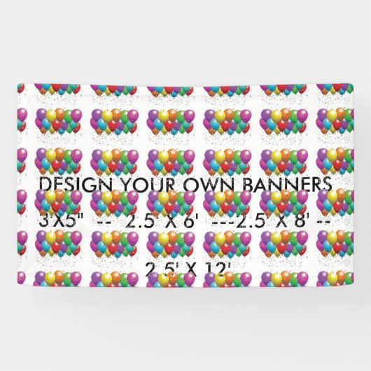 Ontwerp uw eigen banners voor bedrijven, partijen, (Horizontaal)