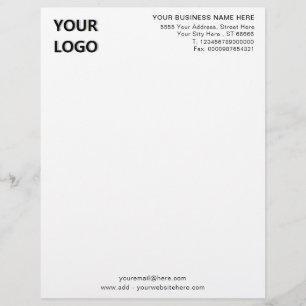 Ontwerp uw eigen bedrijf Letterhead Templete Briefhoofd