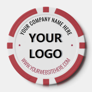 Ontwerp uw eigen bedrijf Logo en tekst poker chips