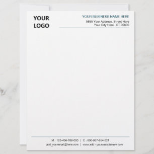 Ontwerp uw eigen bedrijf Logo Letterhead Sjabloon Briefhoofd