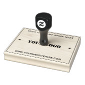 Ontwerp uw eigen bedrijf Logo Rubber Stamp Sjabloo Rubberstempel (Stempel)