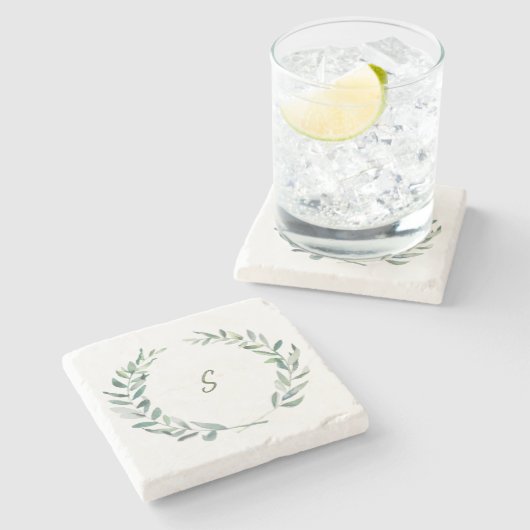 Ontwerp uw eigen bijtende waterverf met een monogr stenen onderzetter (Zijkant)