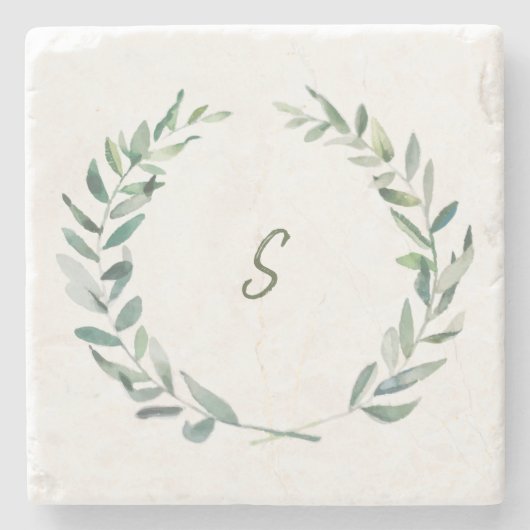 Ontwerp uw eigen bijtende waterverf met een monogr stenen onderzetter (Voorkant)
