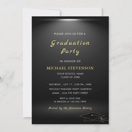 Ontwerp uw eigen Black Gold Afstuderen (Voorkant)