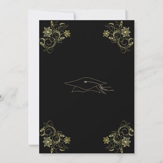 Ontwerp uw eigen Black Gold Afstuderen (Achterkant)