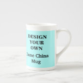 Ontwerp uw eigen bot China-Mok - Licht blauw Porselein Kop (Rechts)