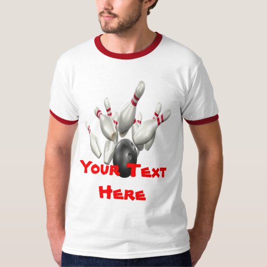 Ontwerp uw eigen Bowling-Shirt T-shirt (Voorkant)