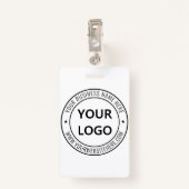 Ontwerp uw eigen Business Badge Sjabloon met Logo (Achterkant met clip)