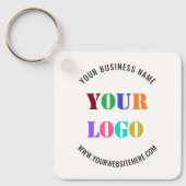 Ontwerp uw eigen business Logo Sleutelhanger Sjabl (Voorkant)