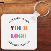 Ontwerp uw eigen business Logo Sleutelhanger Sjabl (Achterkant)