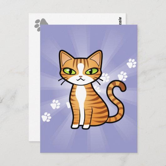 Ontwerp uw eigen Cartoon Briefkaart (Voorkant / Achterkant)