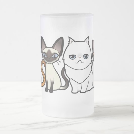 Ontwerp uw eigen Cartoon Matglas Bierpul (Center)