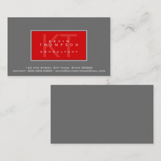 Ontwerp uw eigen consultant professionele standaar visitekaartje (Voorkant / Achterkant)