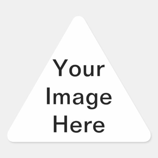 ontwerp uw eigen driehoek sticker (Voorkant)