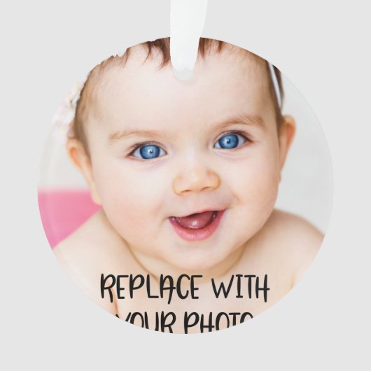 Ontwerp uw eigen een van een soort gepersonaliseer ornament (voorkant)