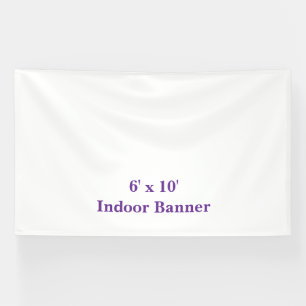Ontwerp Uw Eigen Eenvoudige 1,8 m x 3 m Binnen-Vin Spandoek
