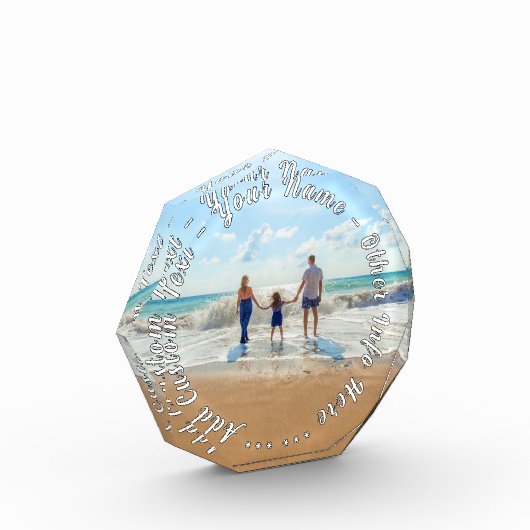 Ontwerp uw eigen fotoblok met aangepaste tekstnaam (Links)