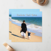 Ontwerp uw eigen fotokaart met aangepaste tekst notitiekaartje (Voorkant / Achterkant in situ)