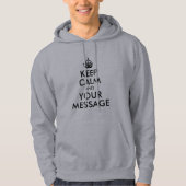 Ontwerp uw eigen kalm houden en uw bericht hoodie (Voorkant)