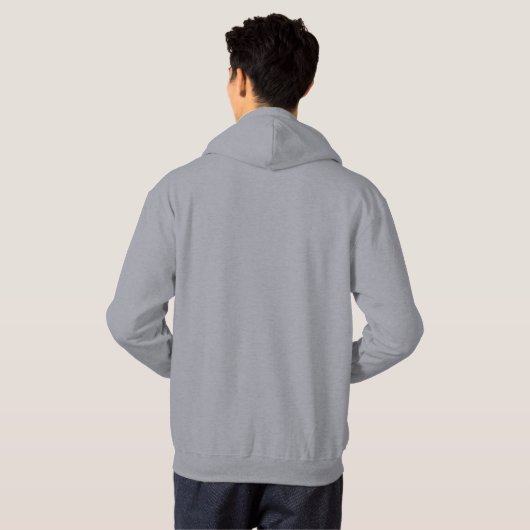 Ontwerp uw eigen kalm houden en uw bericht hoodie (Achterkant volledig)