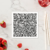 Ontwerp uw eigen kleur QR-code servetten Sjabloon (Insitu)