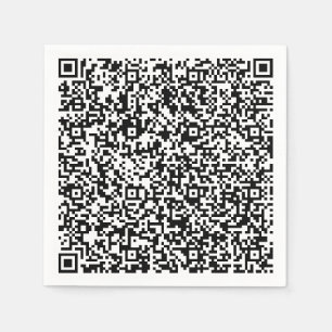 Ontwerp uw eigen kleur QR-code servetten Sjabloon