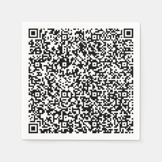 Ontwerp uw eigen kleur QR-code servetten Sjabloon (Voorkant)