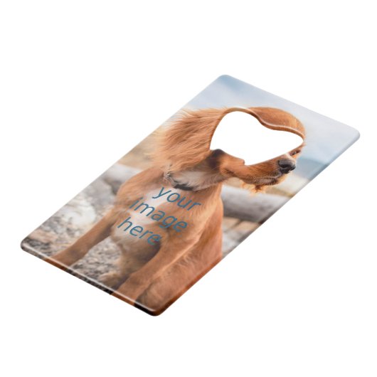 ONTWERP UW EIGEN KREDIETKAART FLESSENOPENER (Voorkant Gekanteld)