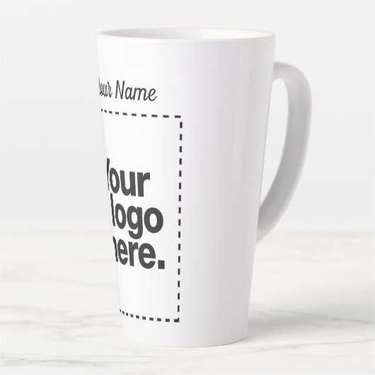 Ontwerp uw eigen latte mok (Rechterhoek)