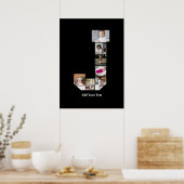 Ontwerp uw eigen letter J Photo Collage Poster (Keuken)