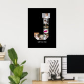 Ontwerp uw eigen letter J Photo Collage Poster (Thuiskantoor)