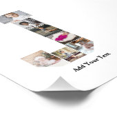 Ontwerp uw eigen letter J Photo Collage Poster (Hoek)