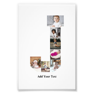 Ontwerp uw eigen letter J Photo Collage Poster