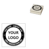 Ontwerp uw eigen Logo en tekst ronde rubberen stem Rubberstempel (Gestempeld)