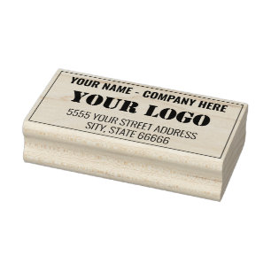 Ontwerp uw eigen Logo Naam Adres Rubberstempel