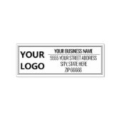 Ontwerp uw eigen Logo Naam Adres Rubberstempel Rubberstempel (Afrduk)