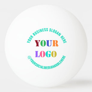 Ontwerp uw eigen Logo-tekst Ping Pong Ball Sjabloo