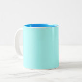 Ontwerp uw eigen Mok - Licht blauw (Voorkant links)